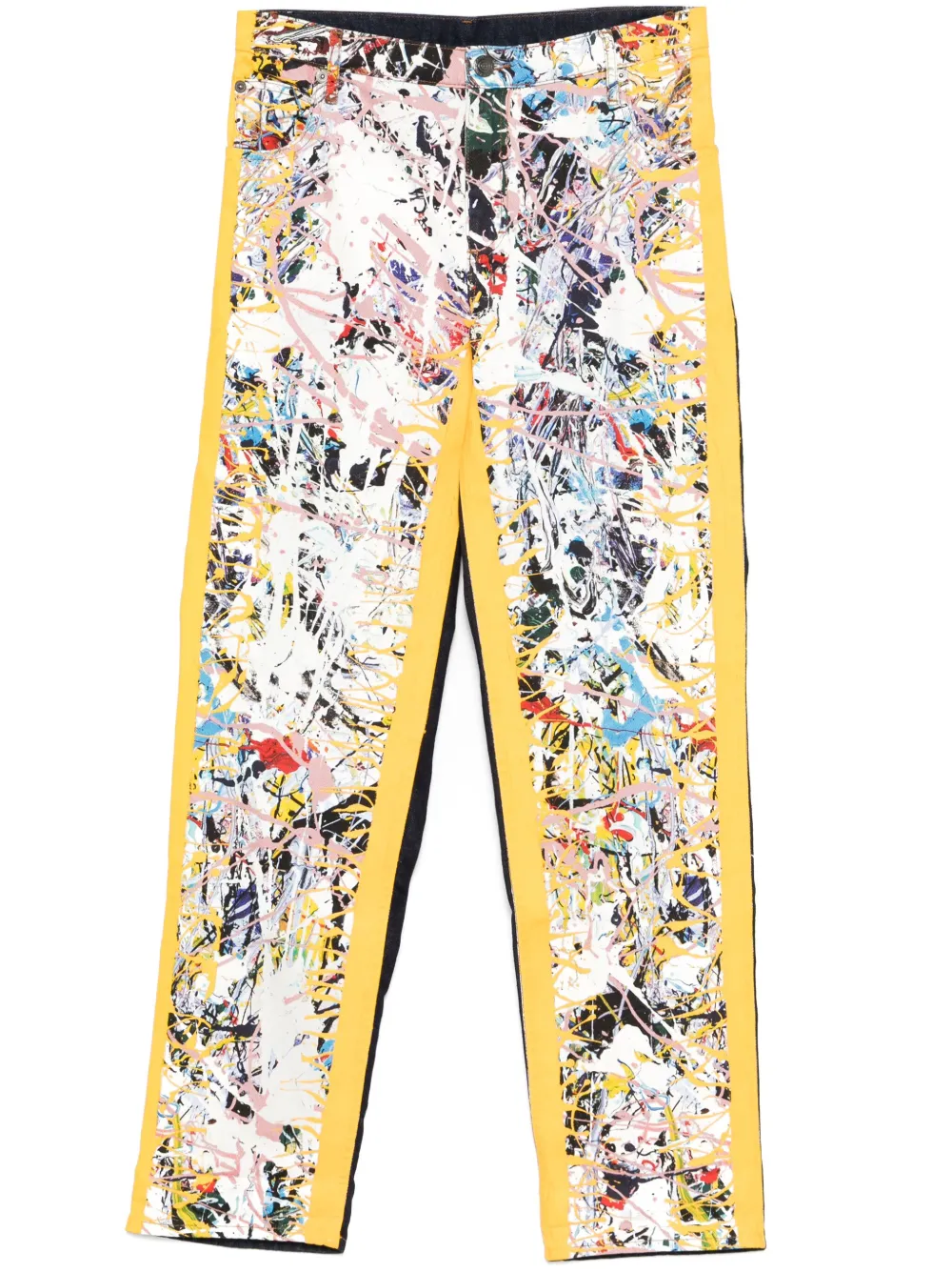 Charles Jeffrey Loverboy Art Jeans In 白色