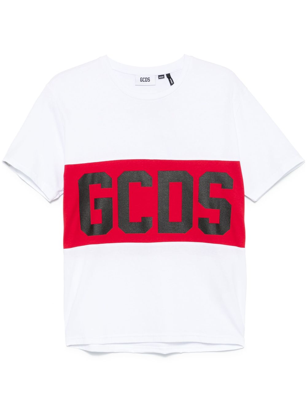 GCDS T-shirt met logoband Wit