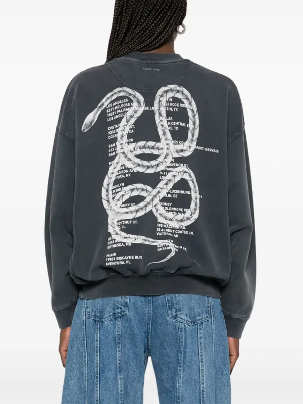 ANINE BING Jaci スウェットシャツ | グレー | FARFETCH JP