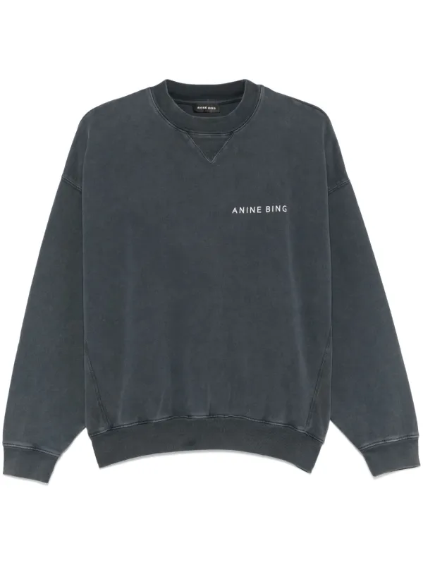 ANINE BING 【JACI スウェット】 ANINE BING Jaci スウェットシャツ | ブラック | FARFETCH JP