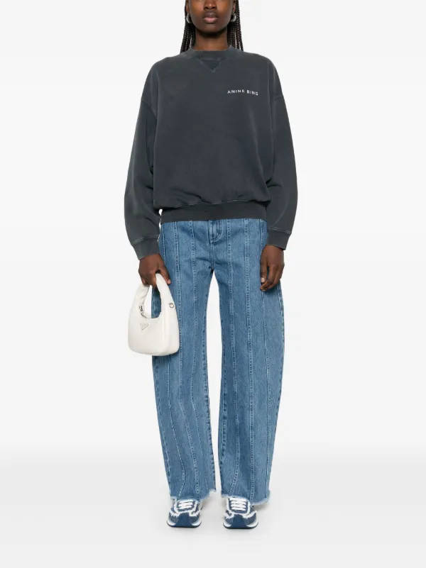 ANINE BING Jaci スウェットシャツ | グレー | FARFETCH JP