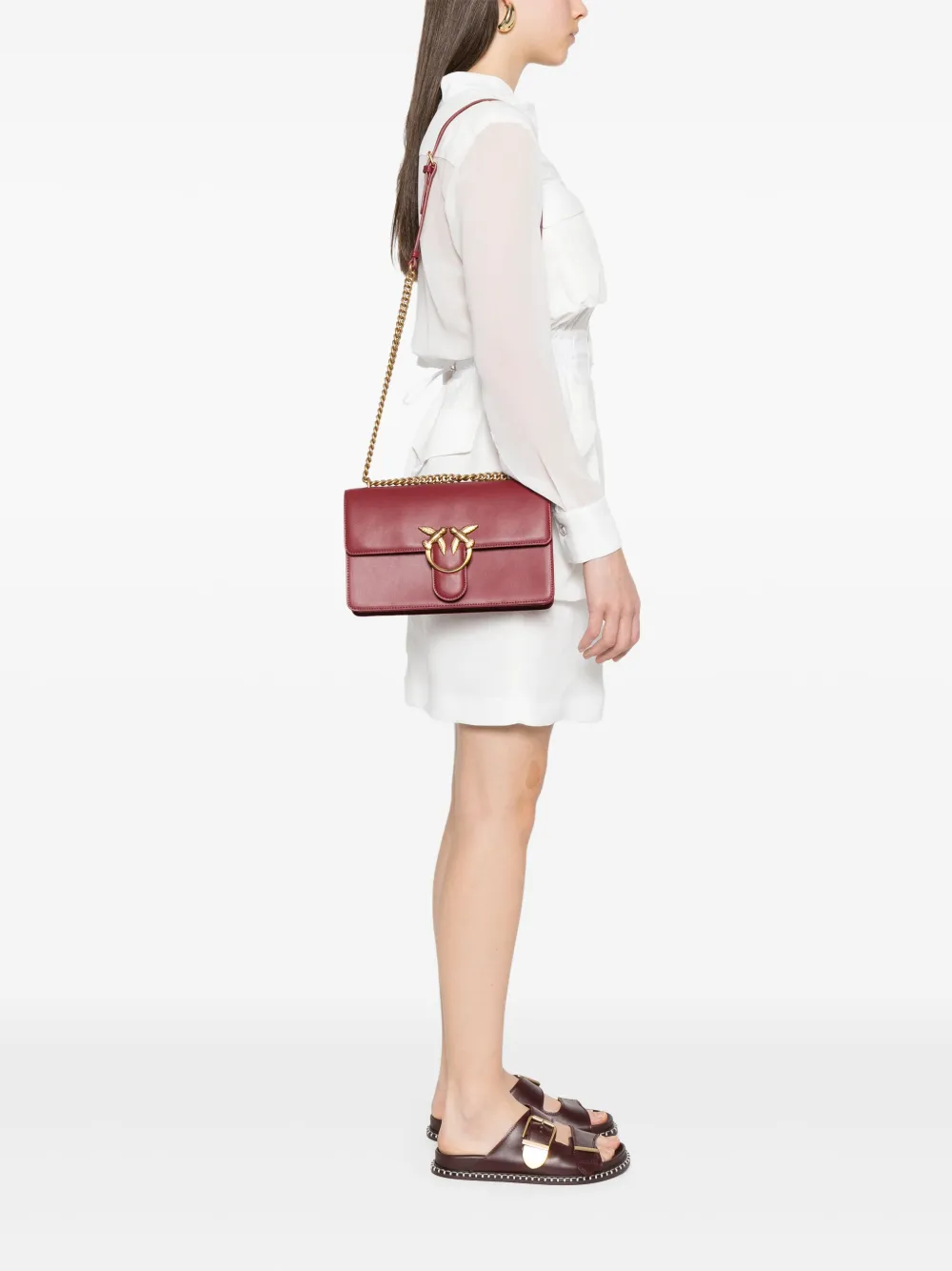 PINKO Love schoudertas - Rood