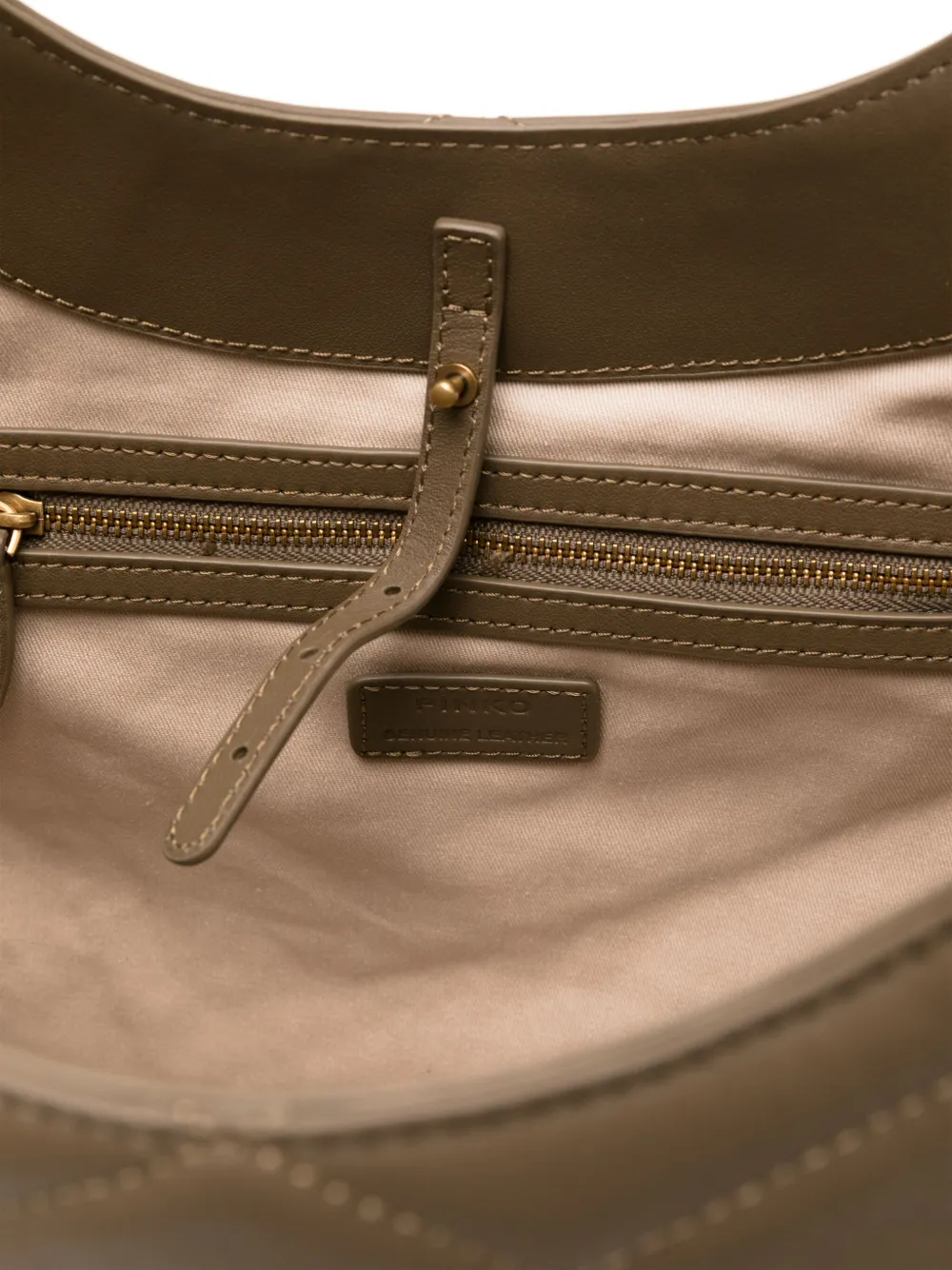 PINKO Love shopper met plakkaat Groen