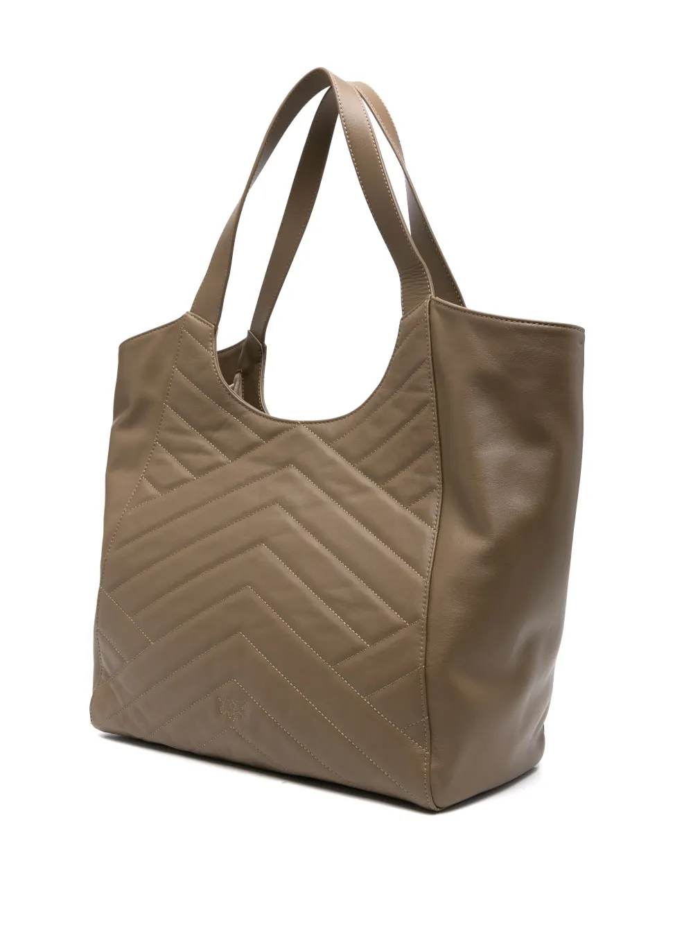 PINKO Love shopper met plakkaat Groen