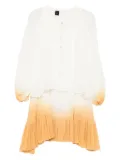 PINKO gradient two-tone effect mini dress - White