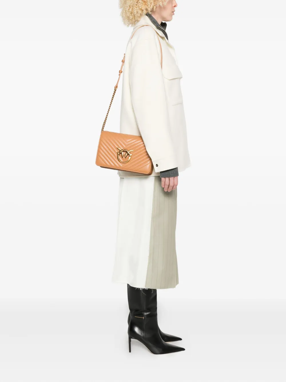 PINKO Love Click bag Bruin