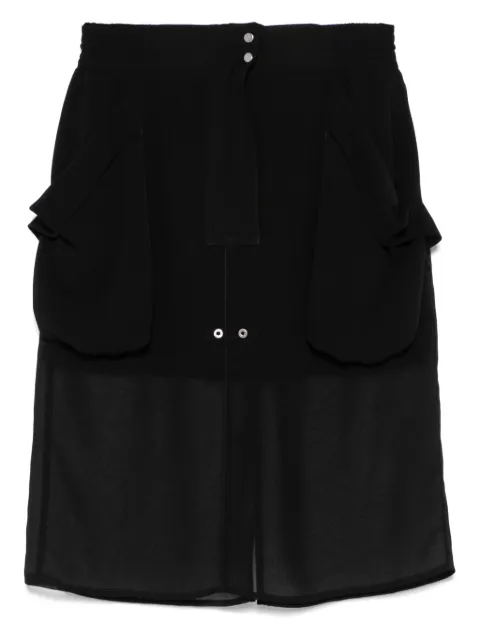 PINKO sheer-panels midi skirt