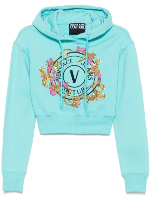 Versace Jeans Couture hoodie con logo estampado