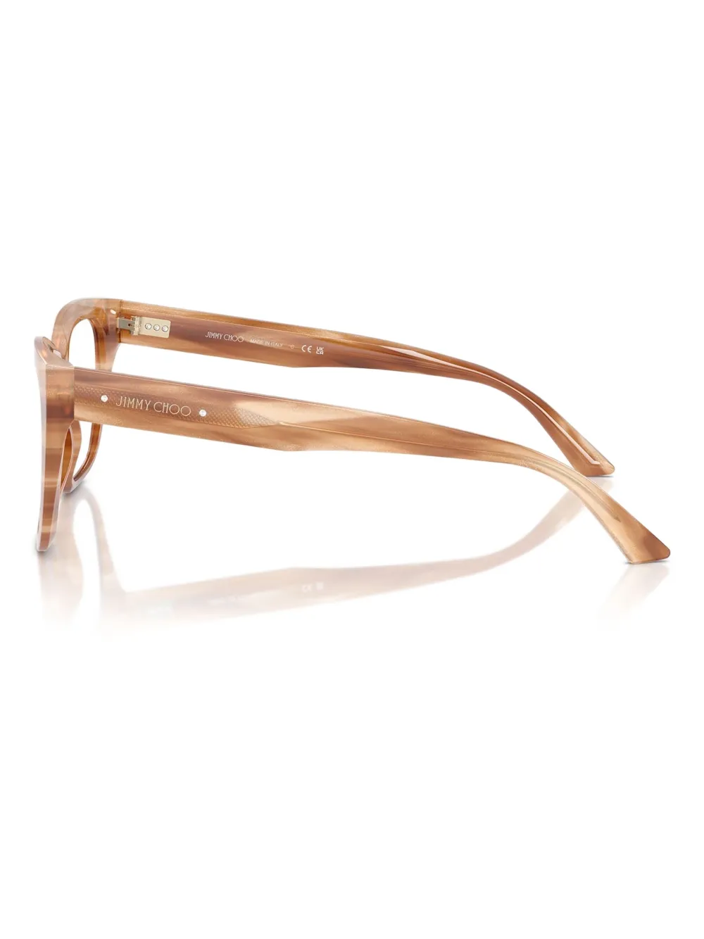 Jimmy Choo Eyewear Bril met cat-eye montuur Bruin