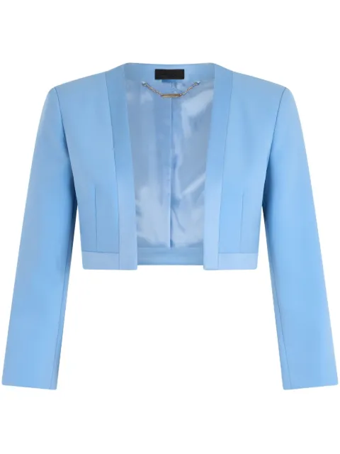 LIU JO satin-trim cropped jacket