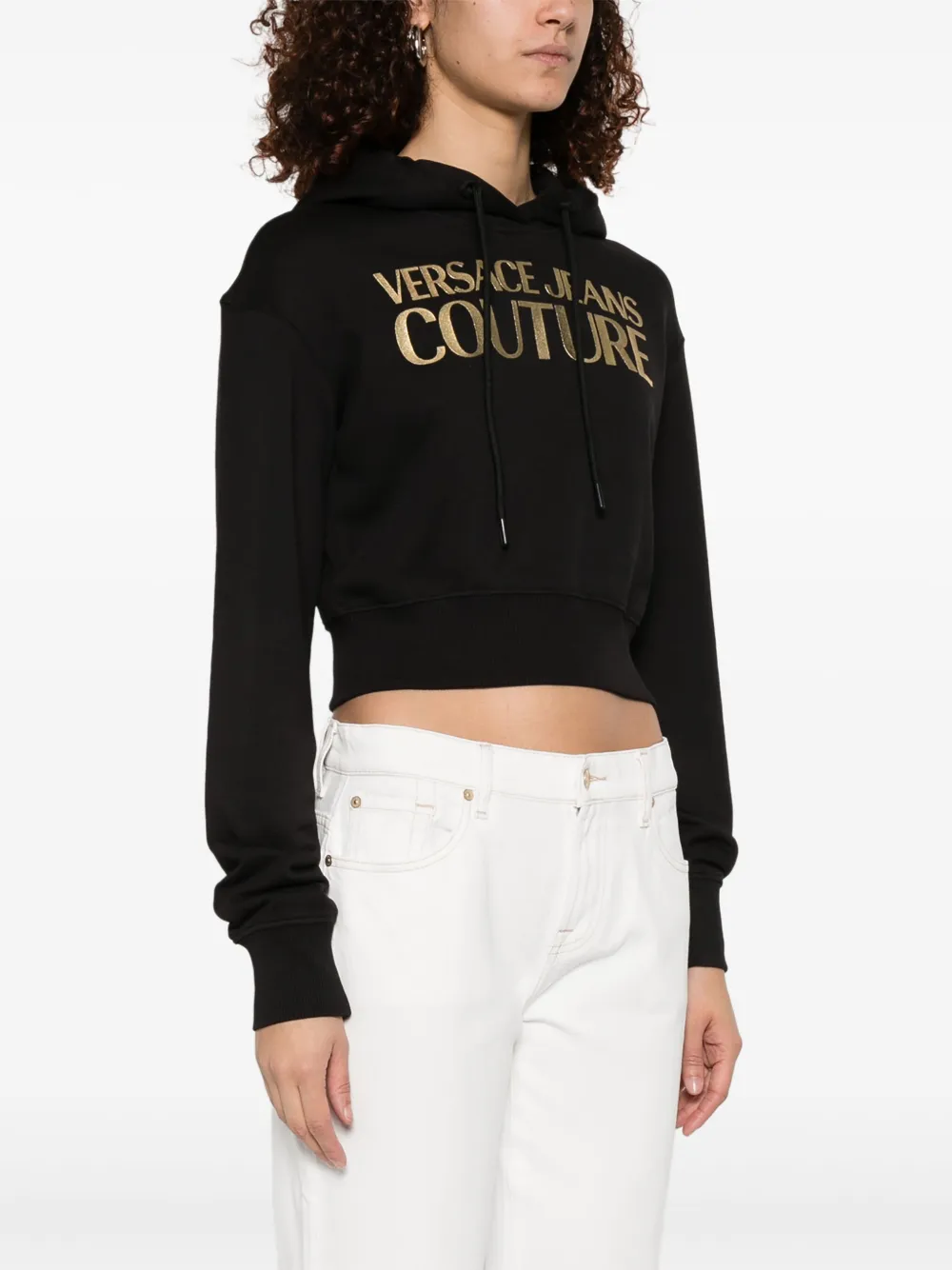 Versace Jeans Couture Felpa con cappuccio e logo | Top | Image 3