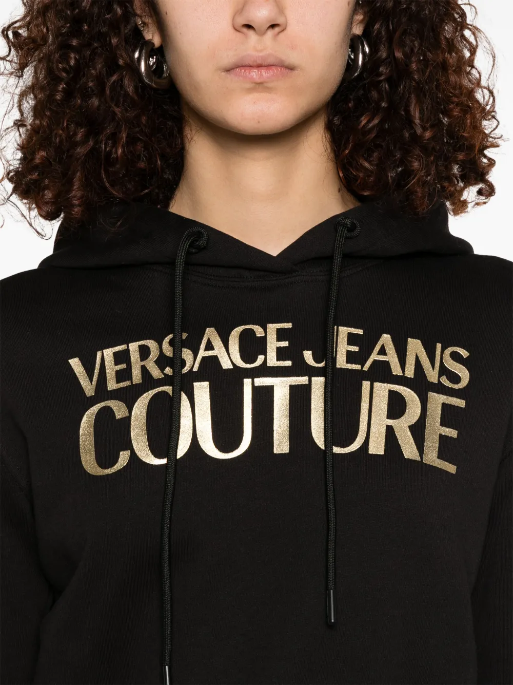 Versace Jeans Couture Felpa con cappuccio e logo | Image 5