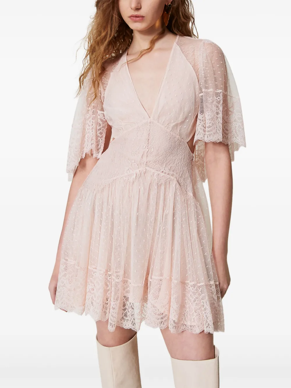 TWINSET Isola Bella jurk - Roze