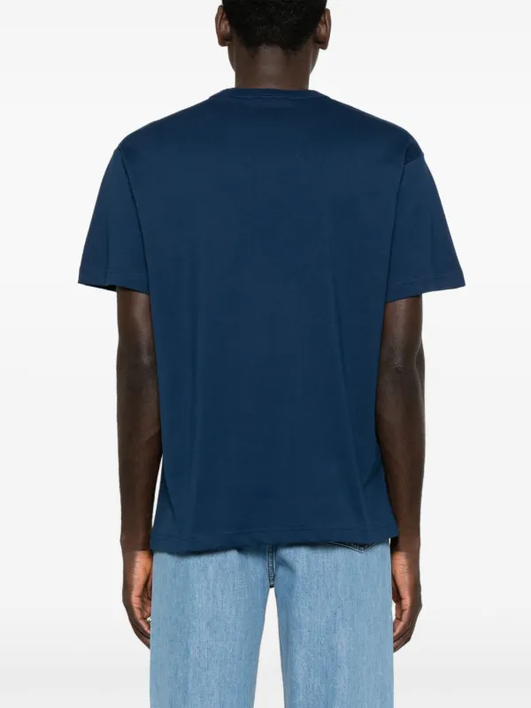 希少【Versace Jeans Couture】VエンブレムTシャツ V-Emblem Metallic Logo T-Shirt | VERSACE US