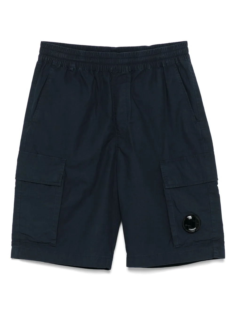 C.P. Company Kids Shorts met Lens-detail Blauw