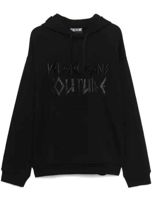 Hoodie à logo brodé - Versace Jeans Couture - Modalova
