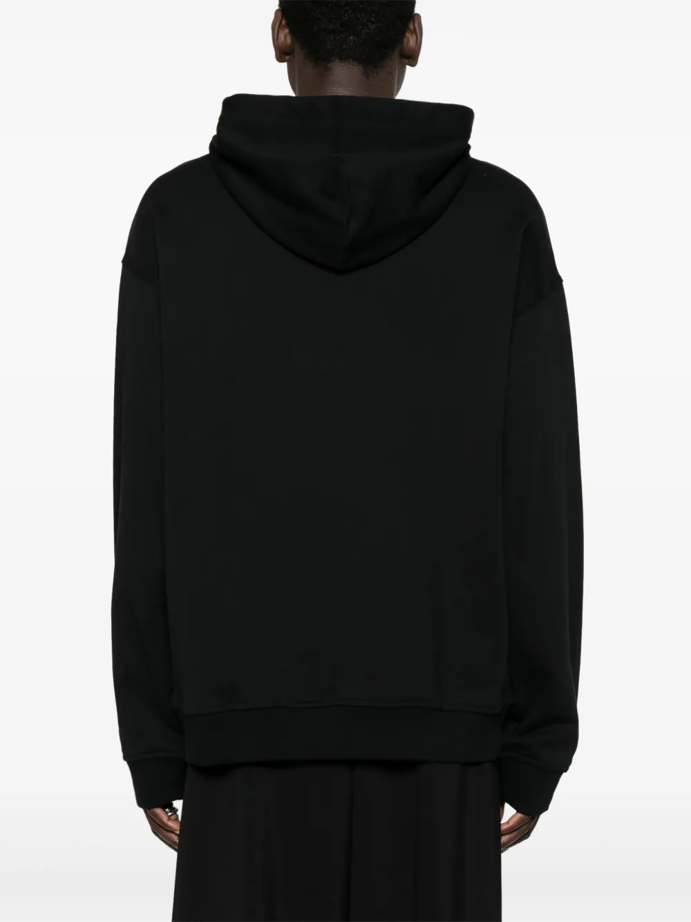 Versace Jeans Couture Hoodie met geborduurd logo Zwart