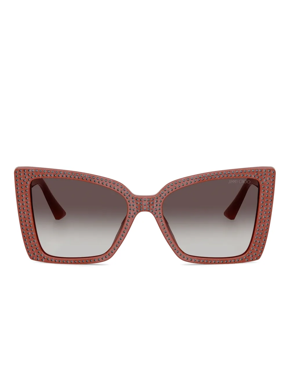 Jimmy Choo Eyewear lentes de sol con detalles geométricos | rojo | Image 1