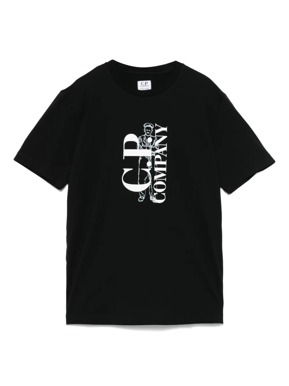 C.P. Company Kids T-shirt met logoprint Zwart