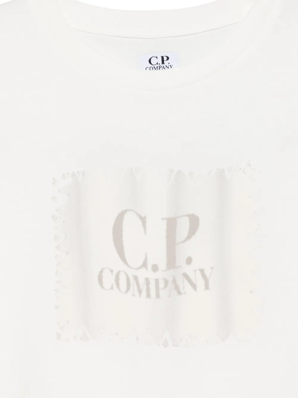 C.P. Company Kids T-shirt met logoprint Wit