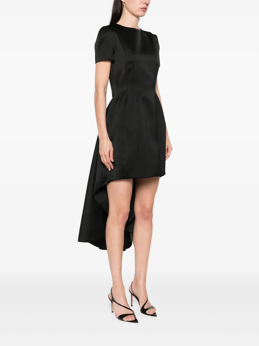 Givenchy Satijnen asymmetrische jurk Zwart