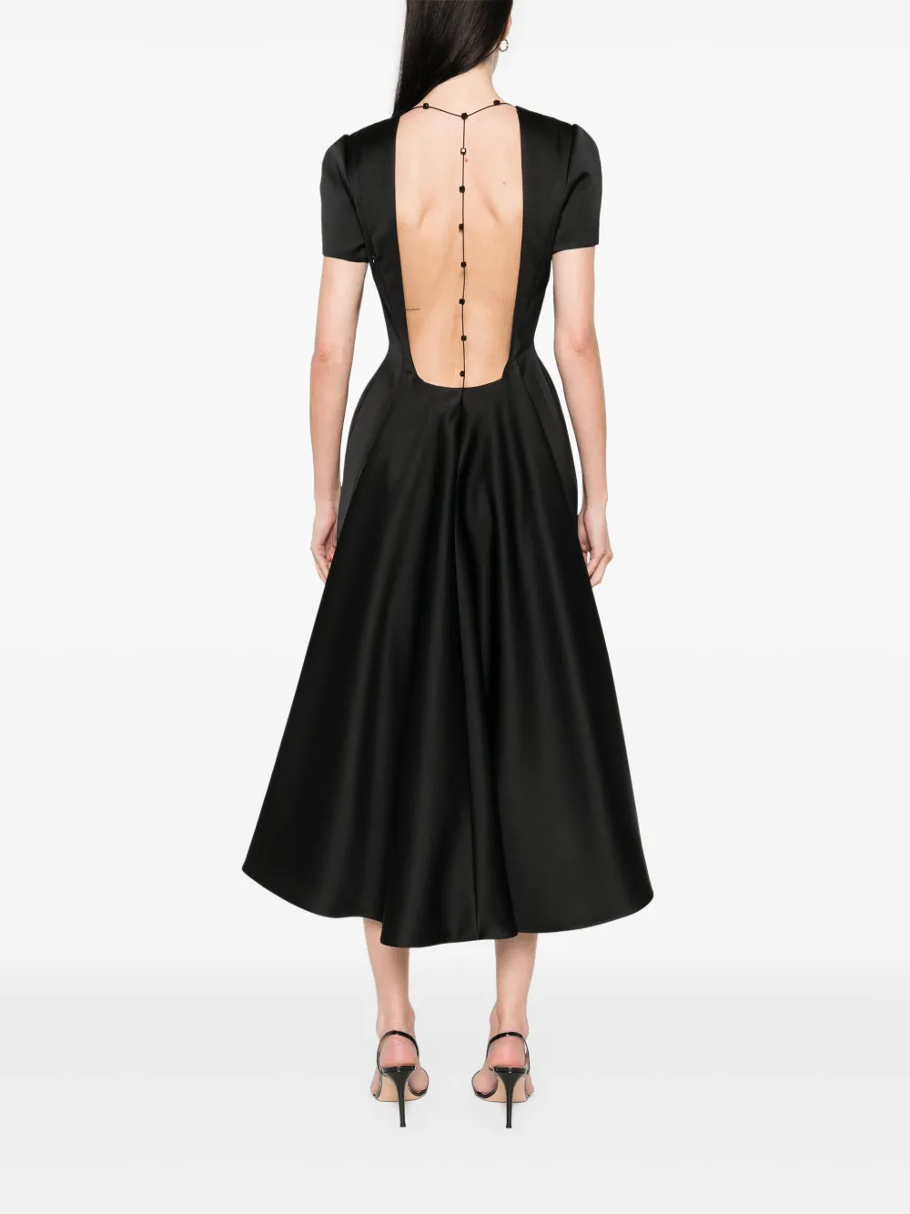 Givenchy Satijnen asymmetrische jurk - Zwart