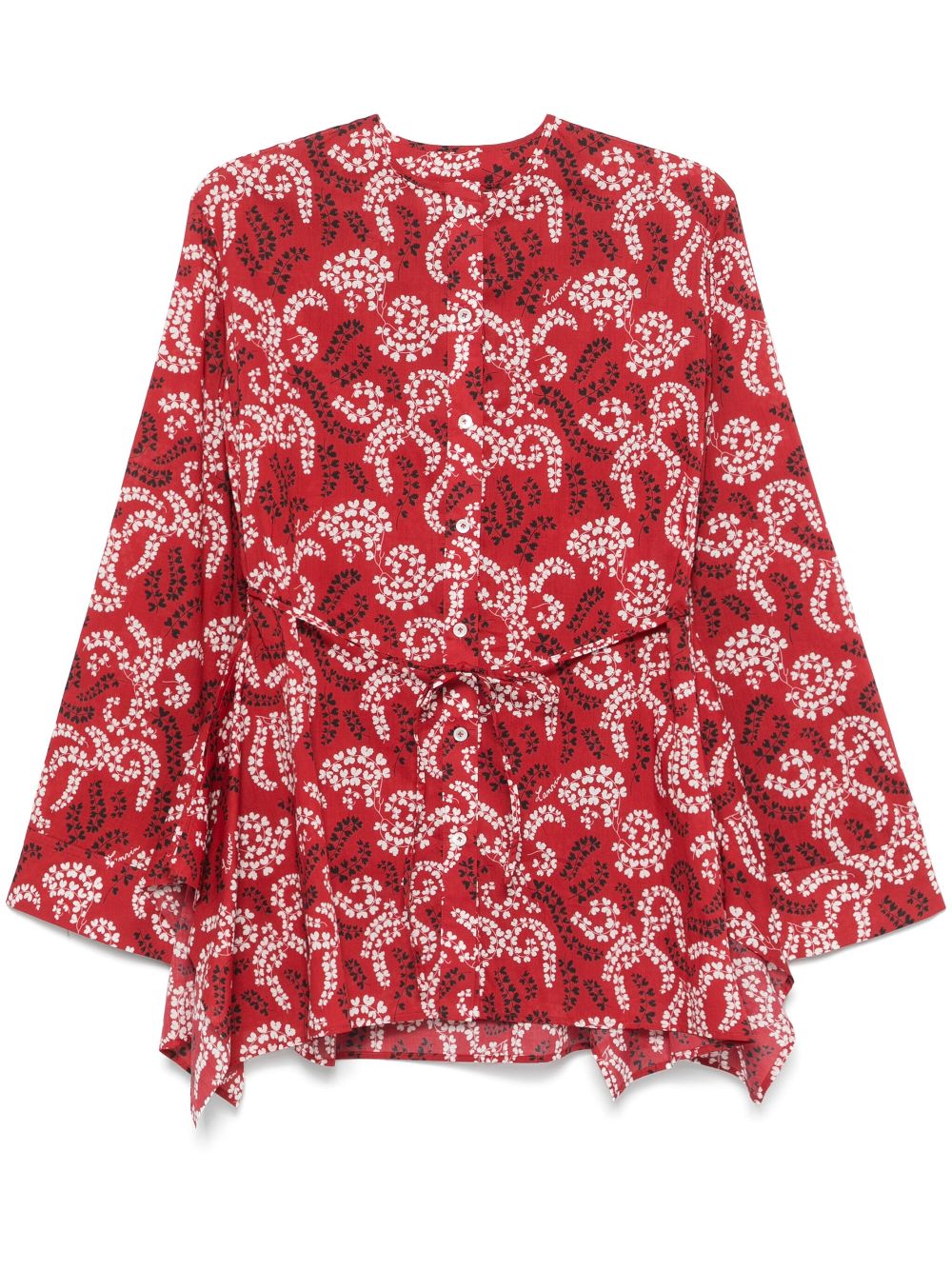 Lanvin printed cotton shirt - Red