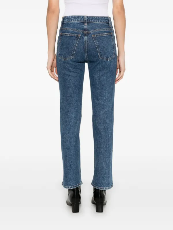 KHAITE Vivian Cropped Jeans | Blue | FARFETCH