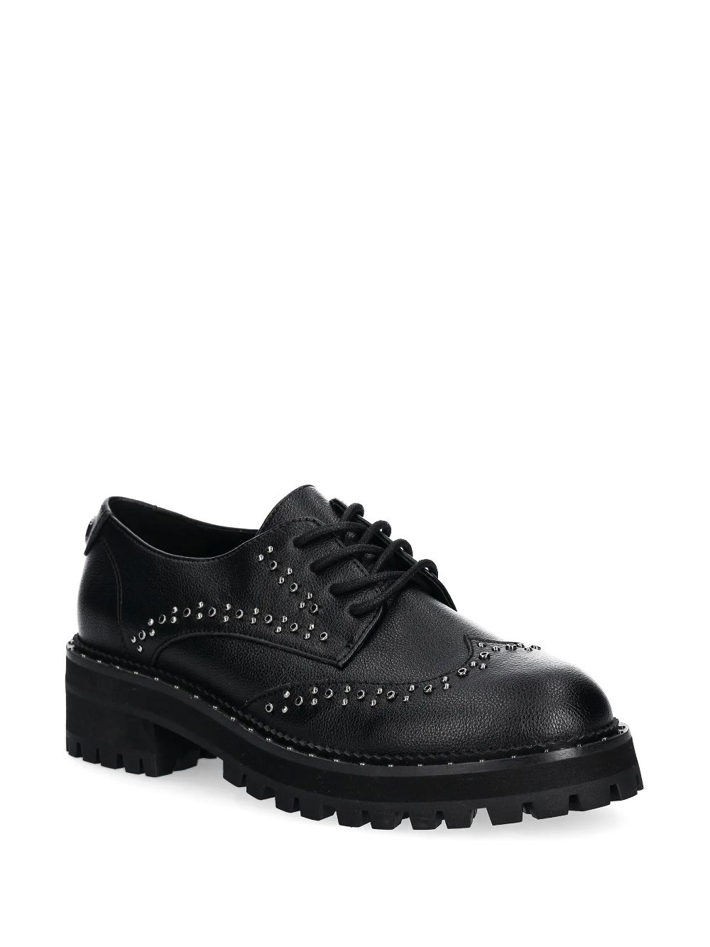 TWINSET 45 mm leren brogues - Zwart