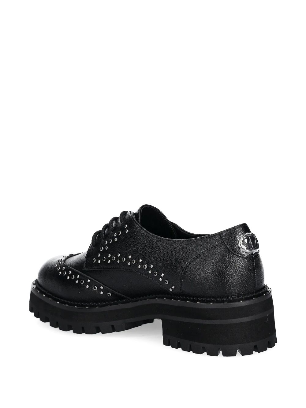 TWINSET 45mm leather brogues Black