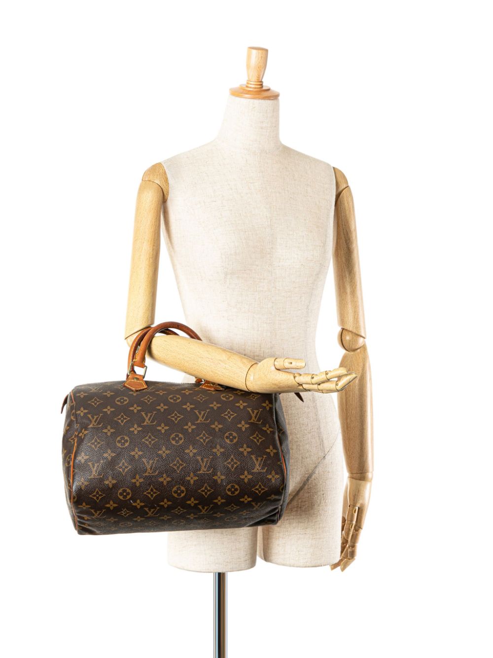 Louis Vuitton Pre-Owned 2000 Speedy 30 Boston tas met monogram - Bruin