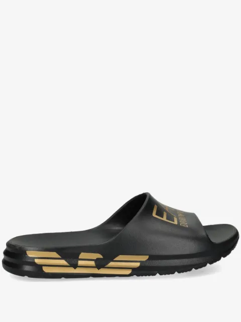 Ea7 Emporio Armani logo-print slides