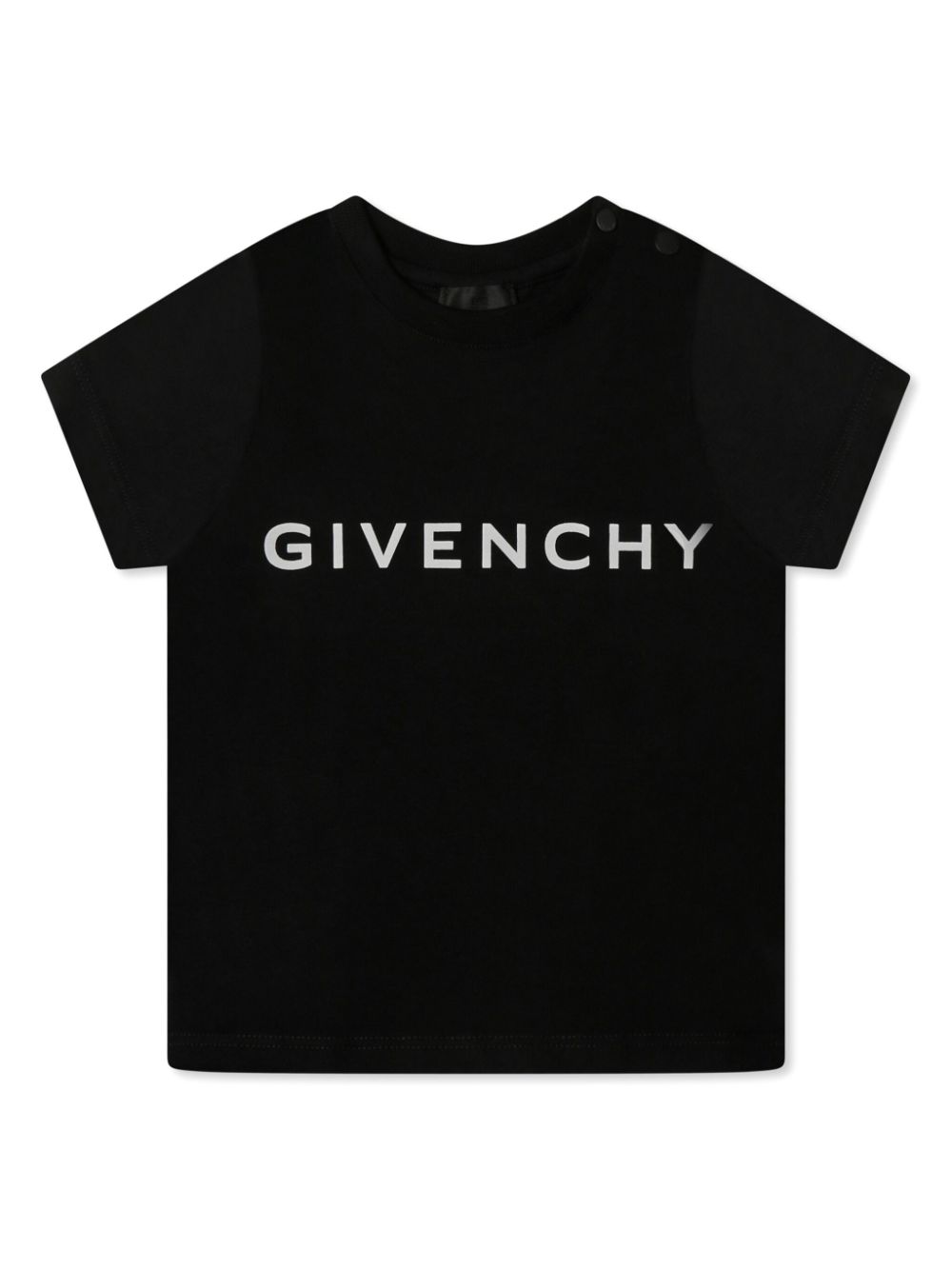 Givenchy Kids logo-print T-shirt Zwart