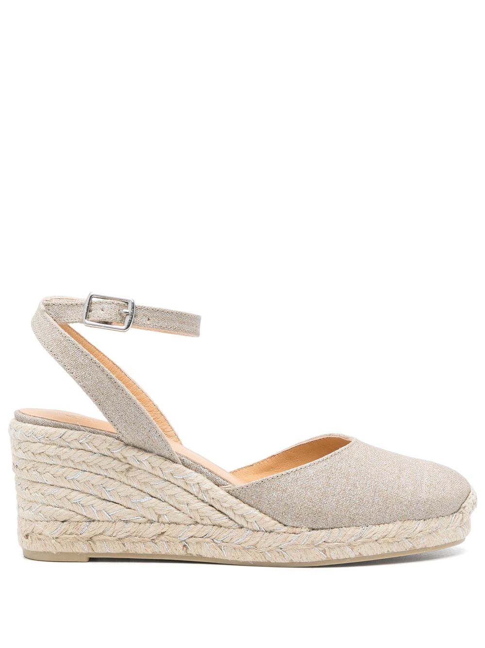 Castañer 80mm Cybil espadrilles Silver