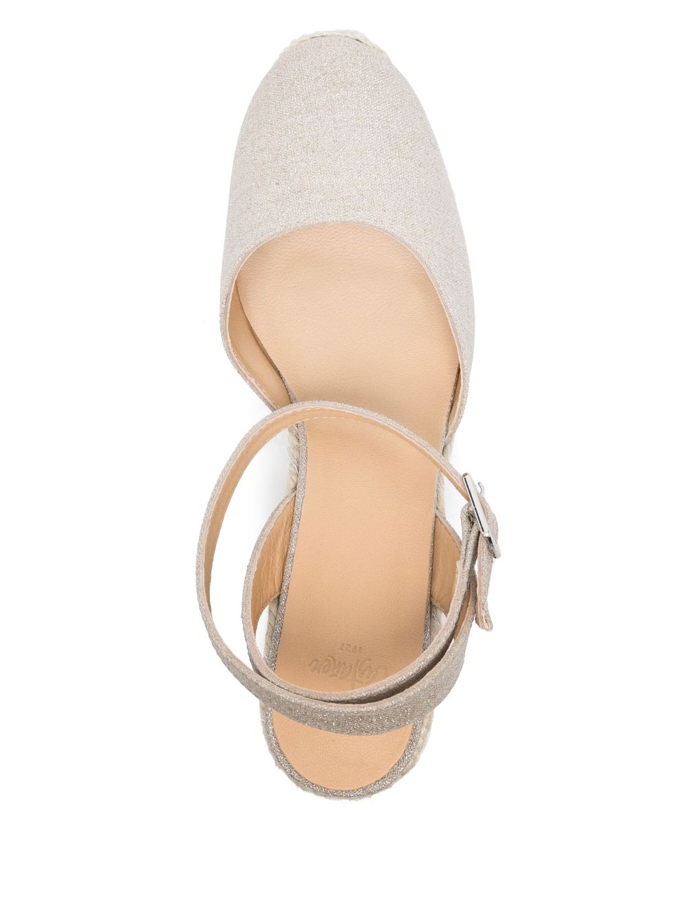 Castañer 80mm Cybil espadrilles Silver