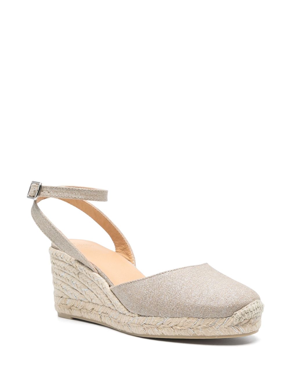 Castañer 80mm Cybil espadrilles Silver