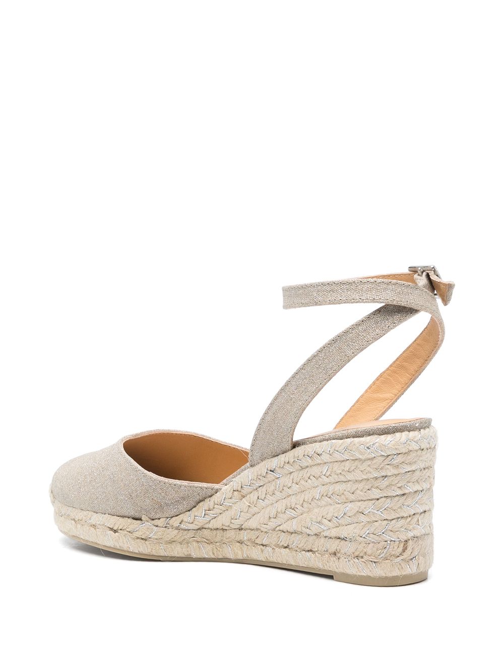 Castañer 80mm Cybil espadrilles Silver