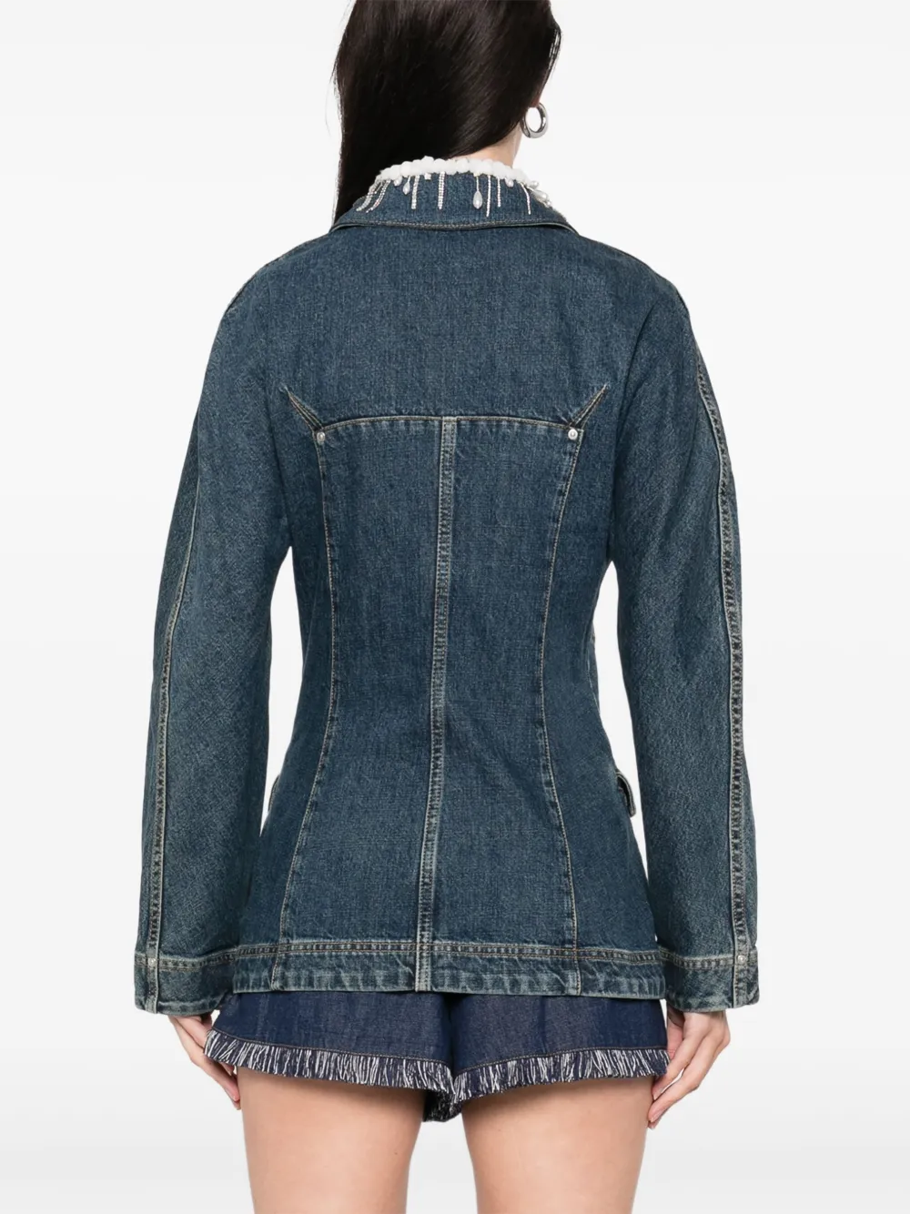 Givenchy Jack verfraaid met kristallen en parels Blauw