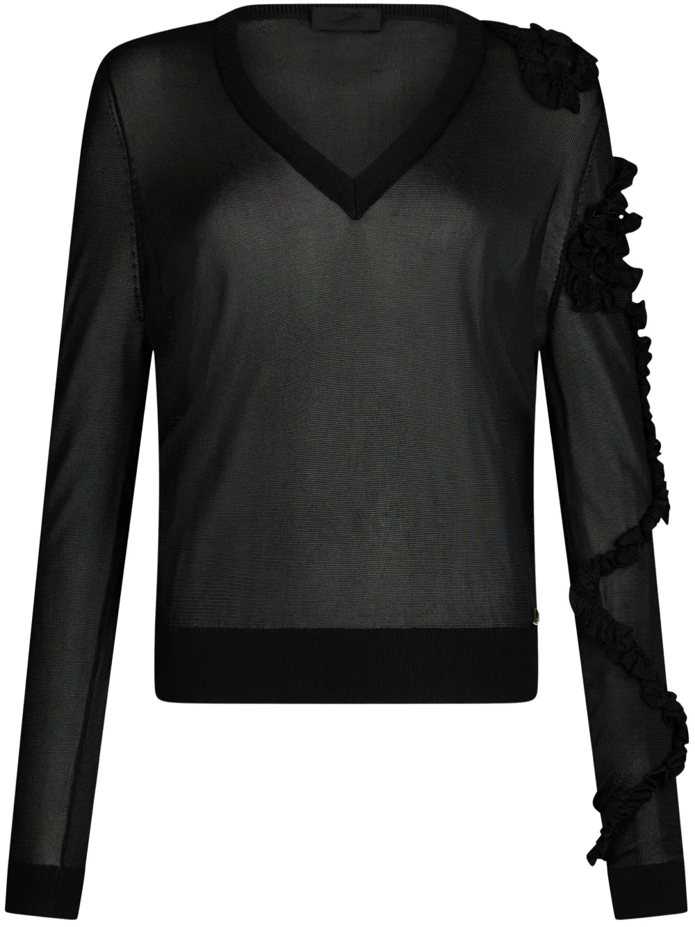LIU JO suéter con volantes | negro | Image 1