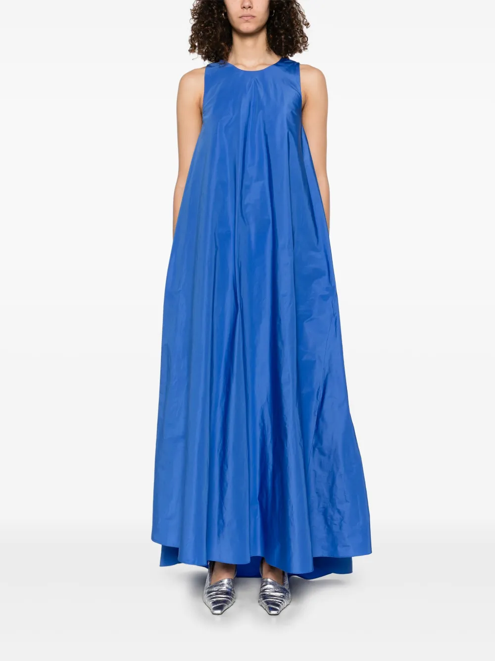 P.A.R.O.S.H. Mouwloze maxi-jurk - Blauw