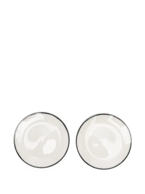 Ann Demeulemeester X Serax contrasting-border dessert plates (set of two)