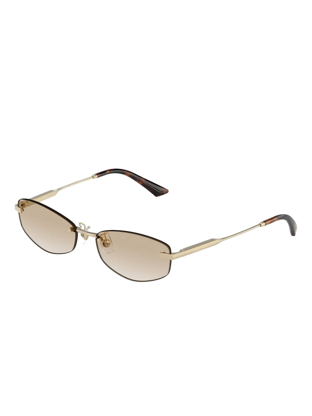 Jimmy Choo Eyewear Zonnebril met geometrisch randloos montuur 300611 PALE GOLD