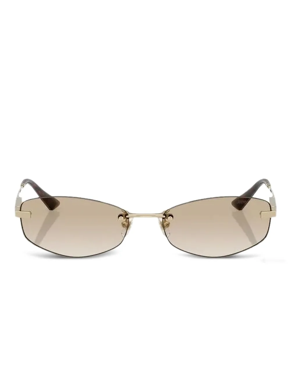 Jimmy Choo Eyewear Zonnebril met geometrisch randloos montuur 300611 PALE GOLD