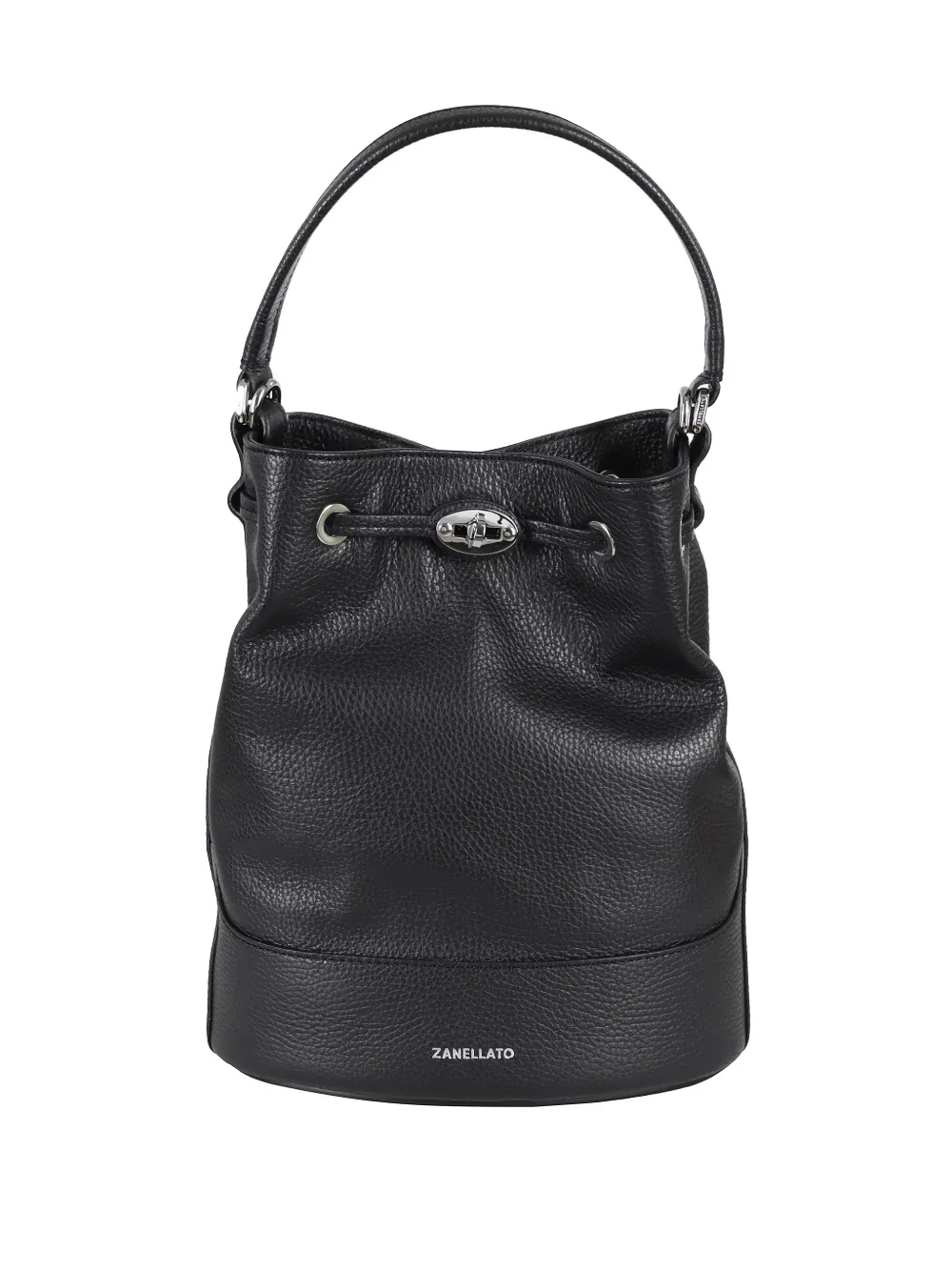 Zanellato Twist-lock Bucket Bag In Black