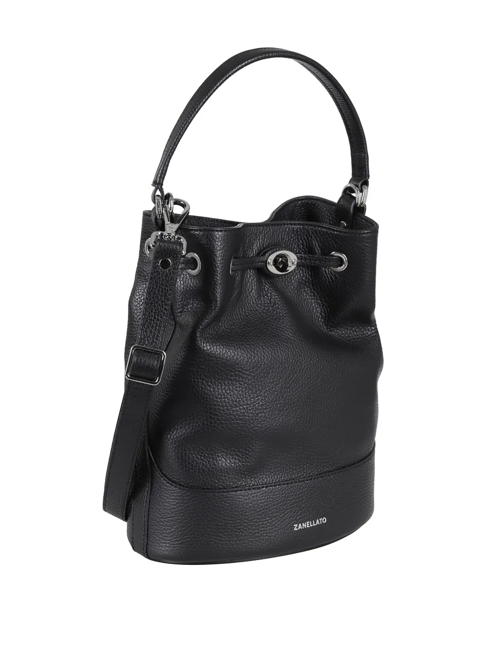 Zanellato Bucket-tas met draaislot Zwart