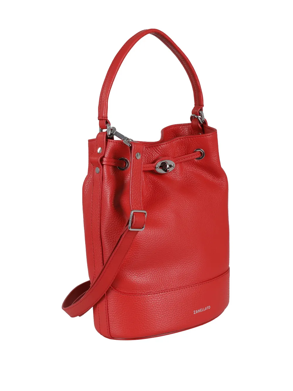 Zanellato Bucket-tas met draaislot Rood