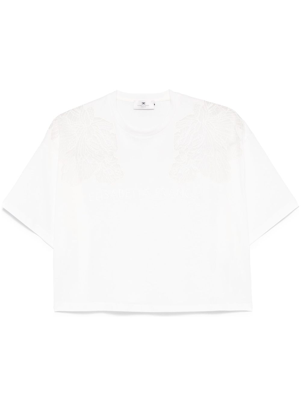 Elisabetta Franchi embroidered T-shirt - White