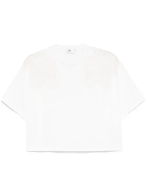 T-shirt brodé - Elisabetta Franchi - Modalova