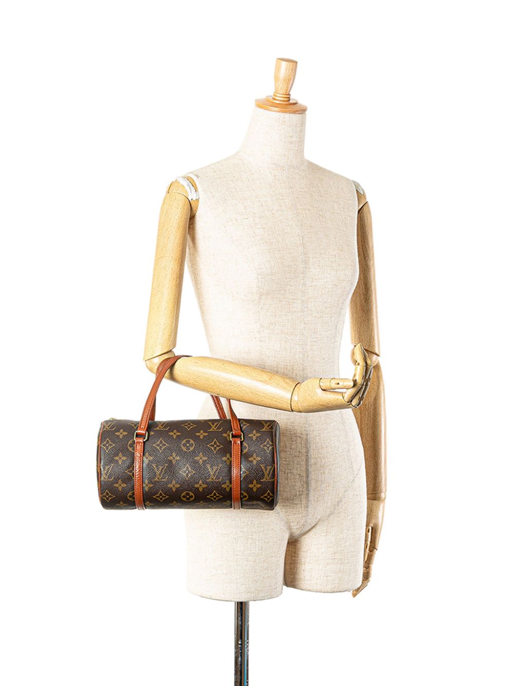 Louis Vuitton Pre-Owned 1991 Papillon 26 handtas met monogram - Bruin