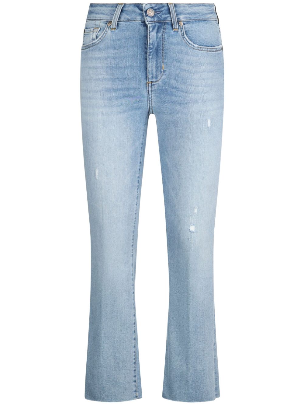 high-rise bootcut jeans